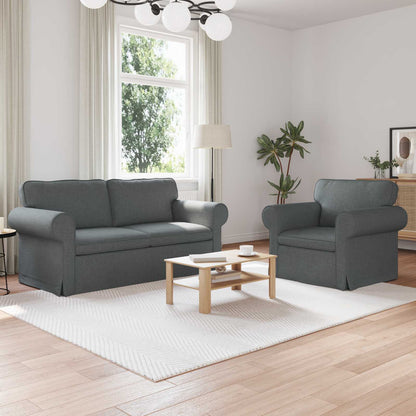 Sofa Sæt 2 Dele 155 X 82 X 80 Cm Stof