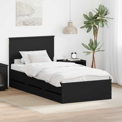 Sengestel Med Skuffe Ingeniørtræ