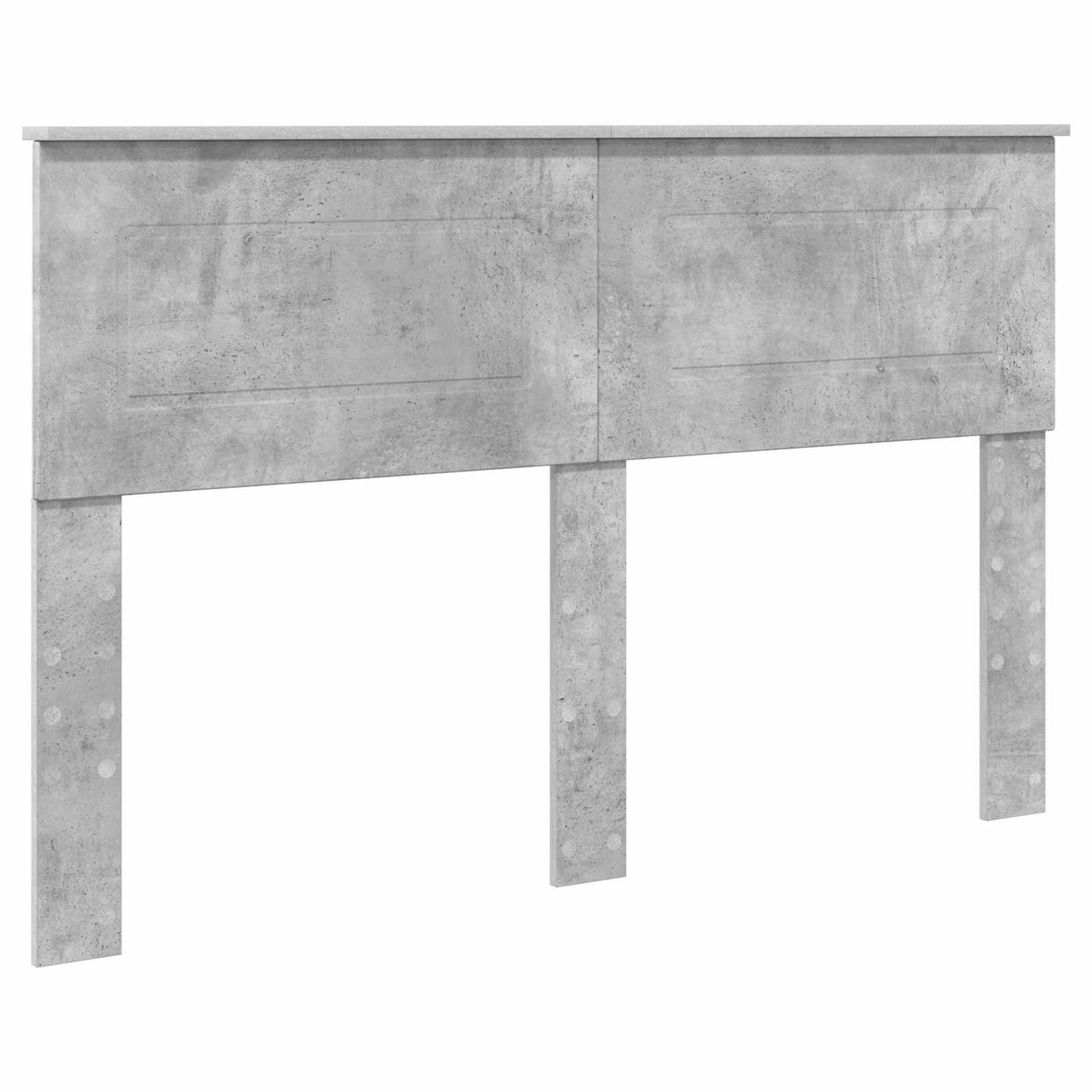 Sengestel Med Hylde Beton Konstrueret Træ - Billede 6