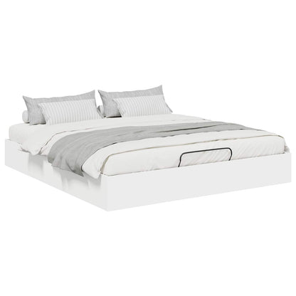 Ottoman Sengestel 203 X 160 X 25 Cm Konstrueret Træ - Billede 2