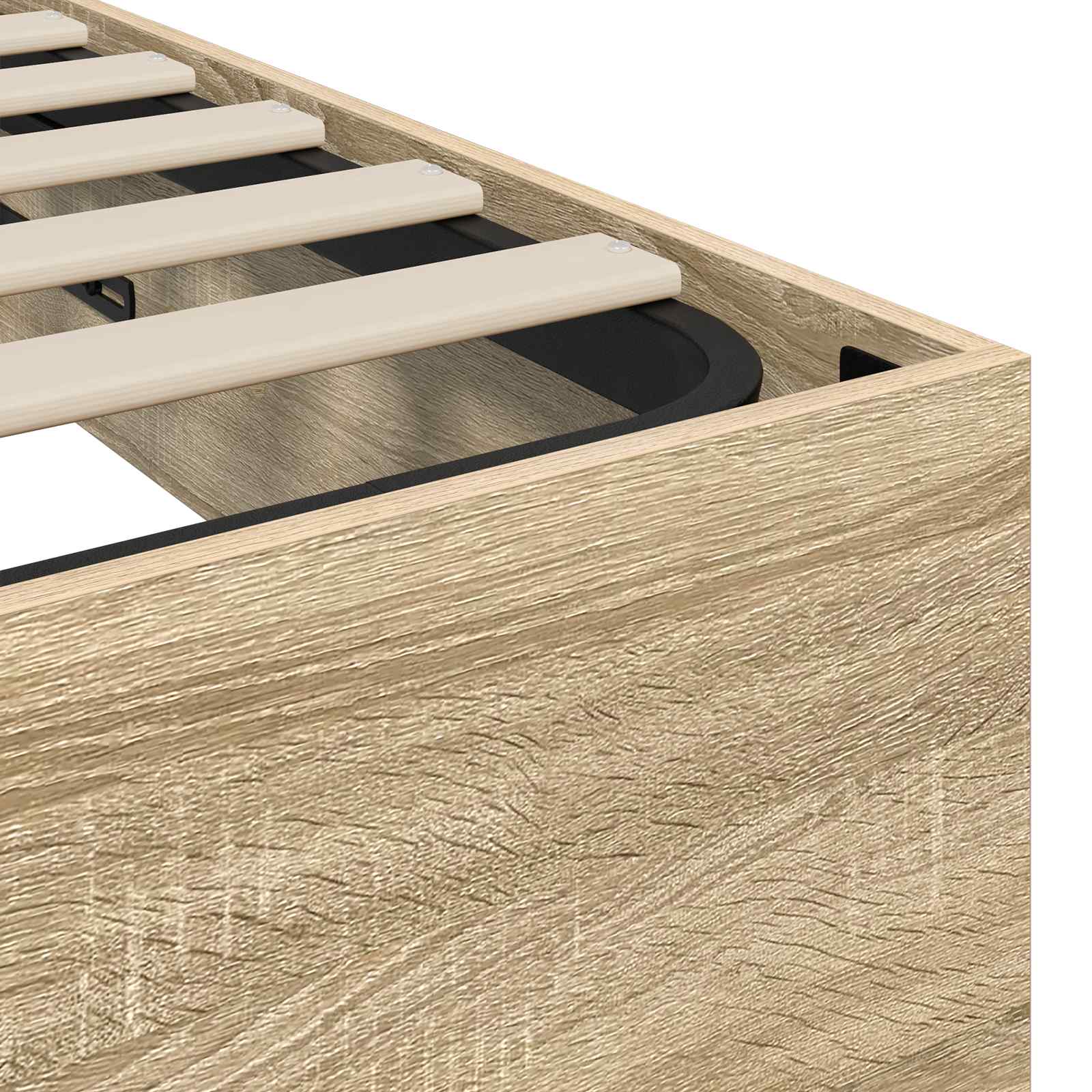 Ottoman Sengestel Sonoma Eg 203 X 80,5 X 25 Cm Konstrueret Træ - Billede 8