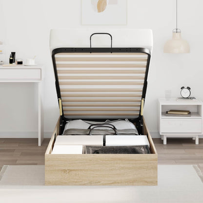 Ottoman Sengestel Sonoma Eg 203 X 80,5 X 25 Cm Konstrueret Træ - Billede 4