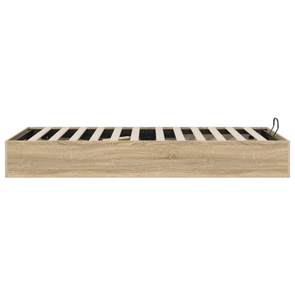 Ottoman Sengestel Sonoma Eg 203 X 80,5 X 25 Cm Konstrueret Træ - Billede 6