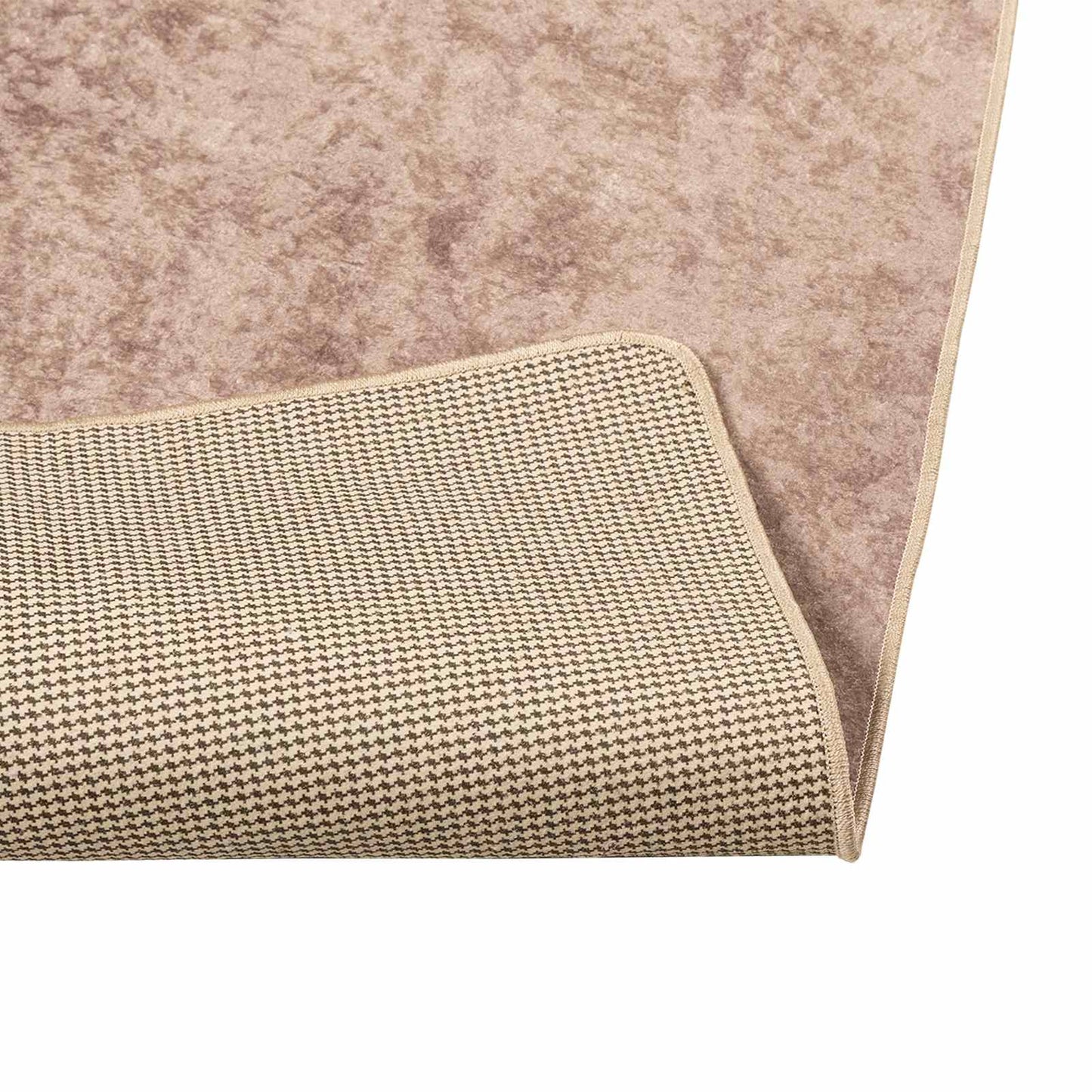 Tæppe Runner Marsa Sandfarvet 100 X 200 Cm Polyester Og Pvc - Billede 4