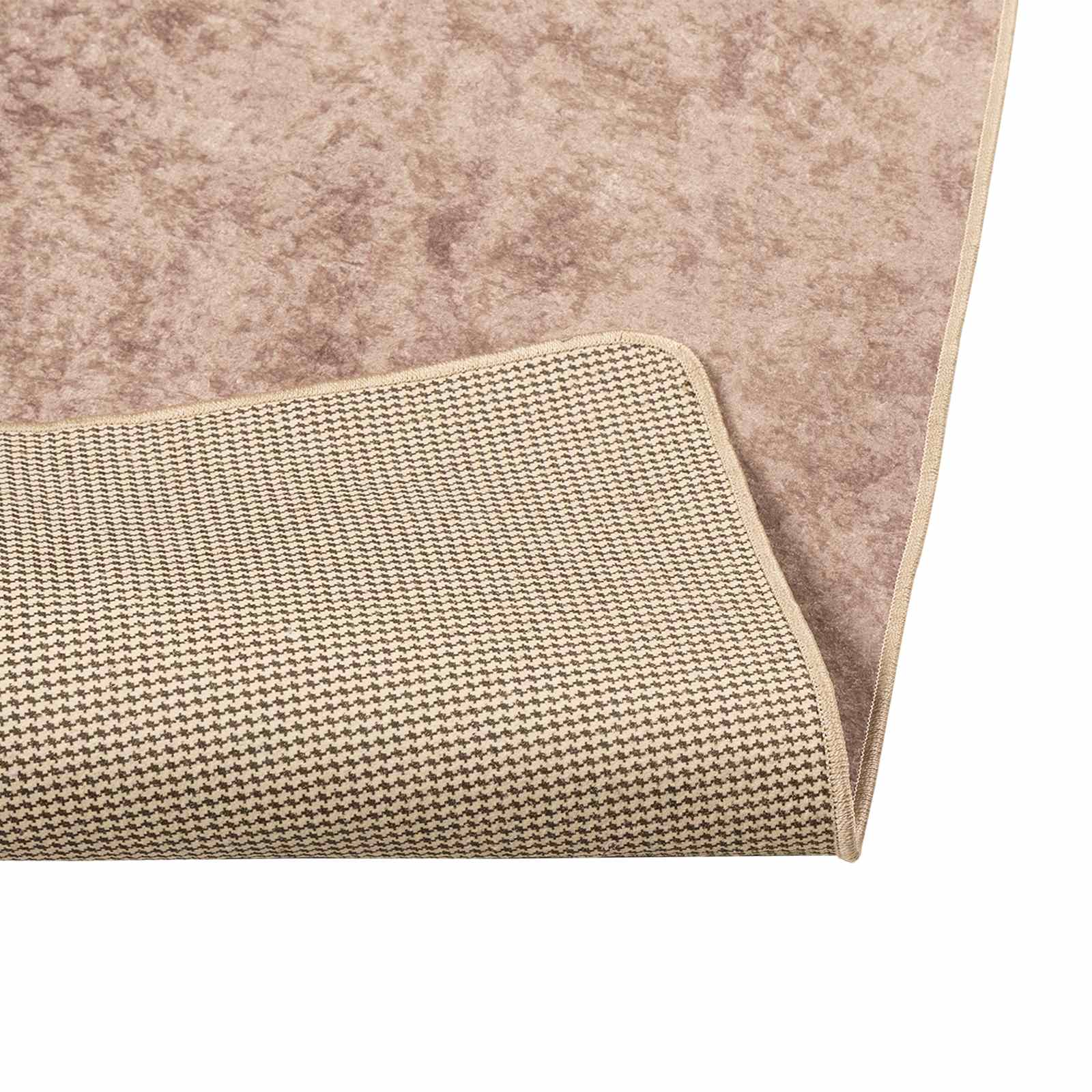 Tæppe Runner Marsa Sandfarvet 100 X 200 Cm Polyester Og Pvc - Billede 4