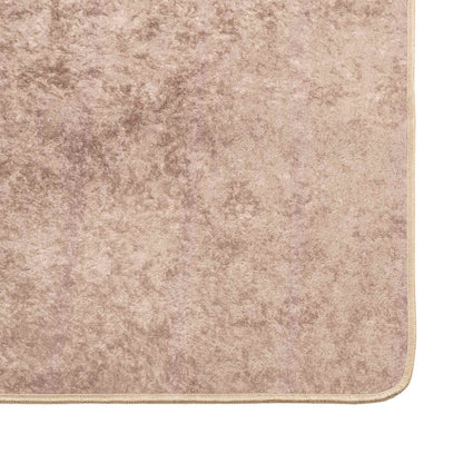Tæppe Runner Marsa Sandfarvet 100 X 200 Cm Polyester Og Pvc - Billede 5