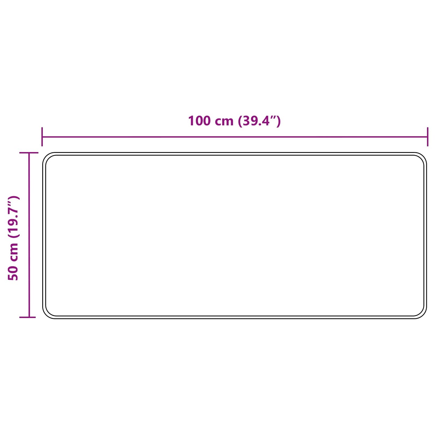 Tæppe Runner Marsa Polyester Og PVC - Billede 7