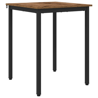 Spiseborde 60 X 60 X 75 Cm Konstrueret Træ Egetræ Firkantet - Billede 2