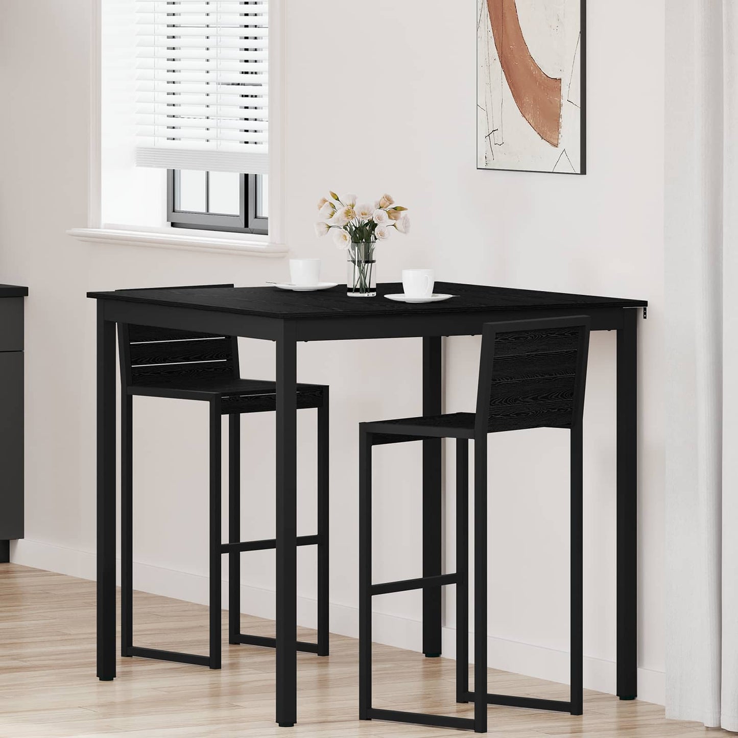 Stående Barbord Konstrueret Træ