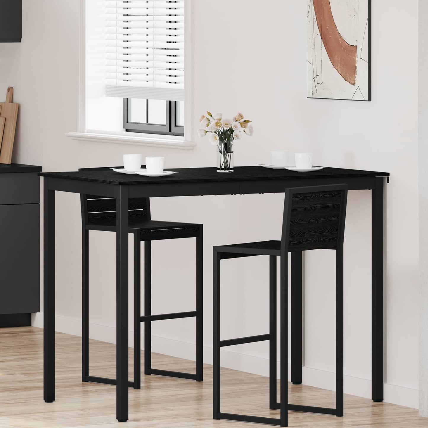 Stående Barbord Konstrueret Træ