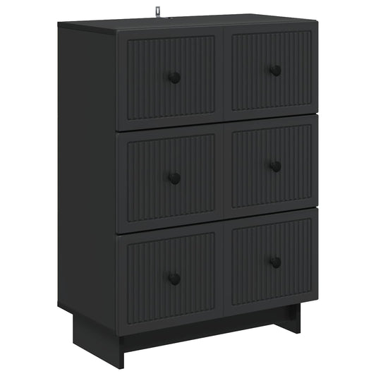 Skuffeskab 66 X 34,5 X 90 Cm Konstrueret Træ - Hovedbillede