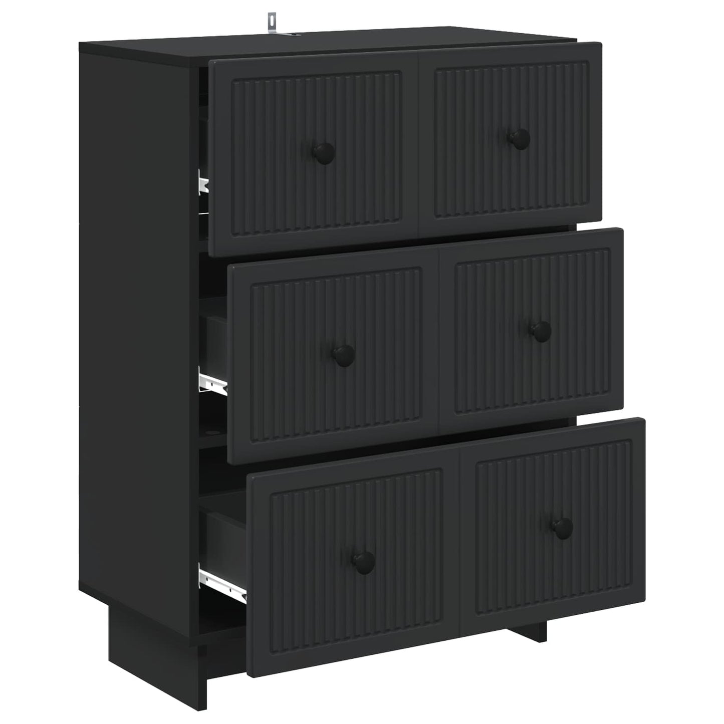 Skuffeskab 66 X 34,5 X 90 Cm Konstrueret Træ - Billede 3