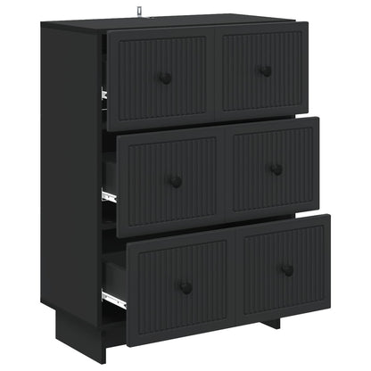 Skuffeskab 66 X 34,5 X 90 Cm Konstrueret Træ - Billede 3