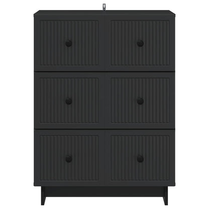 Skuffeskab 66 X 34,5 X 90 Cm Konstrueret Træ - Billede 4