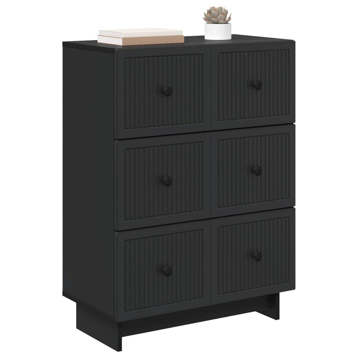 Skuffeskab 66 X 34,5 X 90 Cm Konstrueret Træ - Billede 2