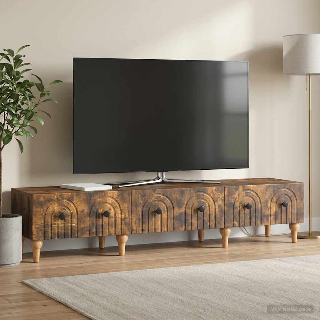 Tv-skab Med Skuffe 147 X 34,5 X 30 Cm Konstrueret Træ - Variant 894250