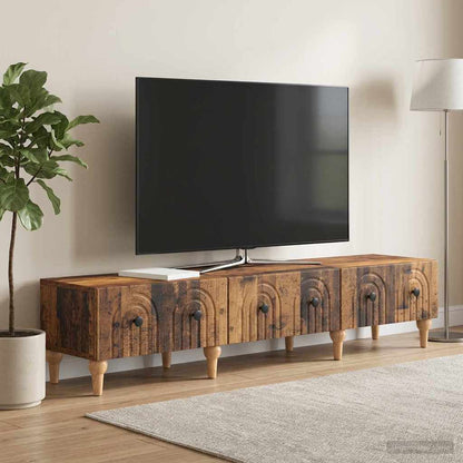 Tv-skab Med Skuffe 147 X 34,5 X 30 Cm Konstrueret Træ - Variant 894253