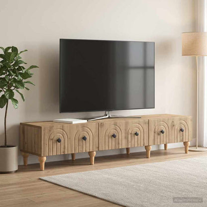 Tv-skab Med Skuffe 147 X 34,5 X 30 Cm Konstrueret Træ - Variant 894254