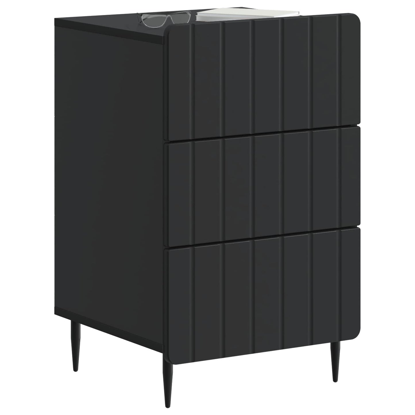 Natskab Med Skuffe 43x 41 X 68 Cm Konstrueret Træ - Billede 2