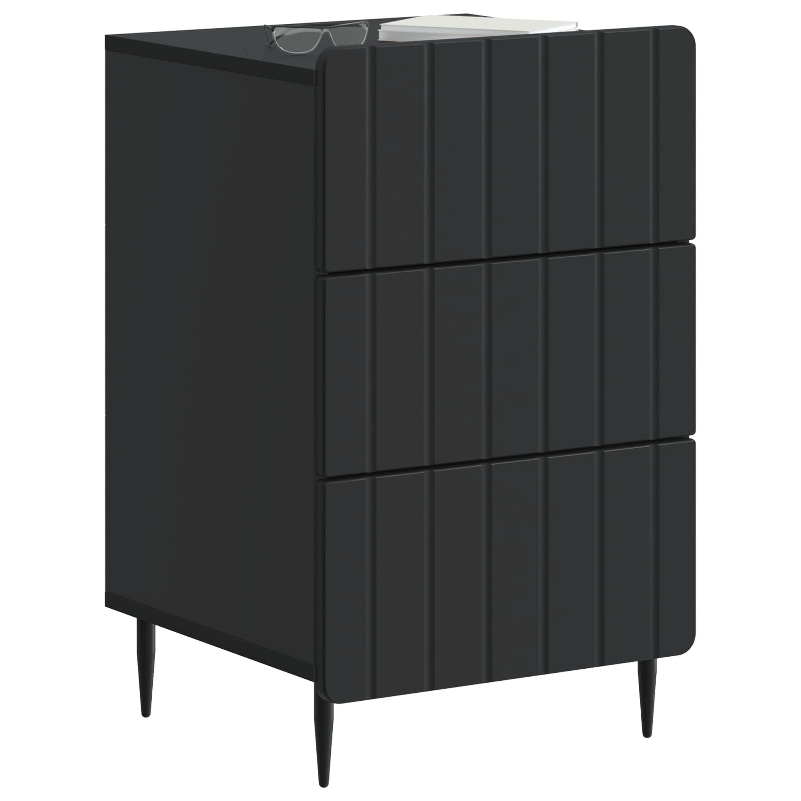 Natskab Med Skuffe 43x 41 X 68 Cm Konstrueret Træ - Billede 2