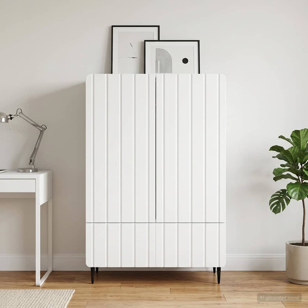 Sideboard Med Skuffe 66 X 34,5 X 97 Cm Konstrueret Træ - Hovedbillede