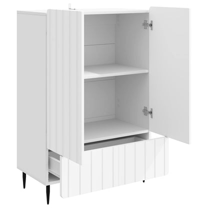 Sideboard Med Skuffe 66 X 34,5 X 97 Cm Konstrueret Træ - Billede 4