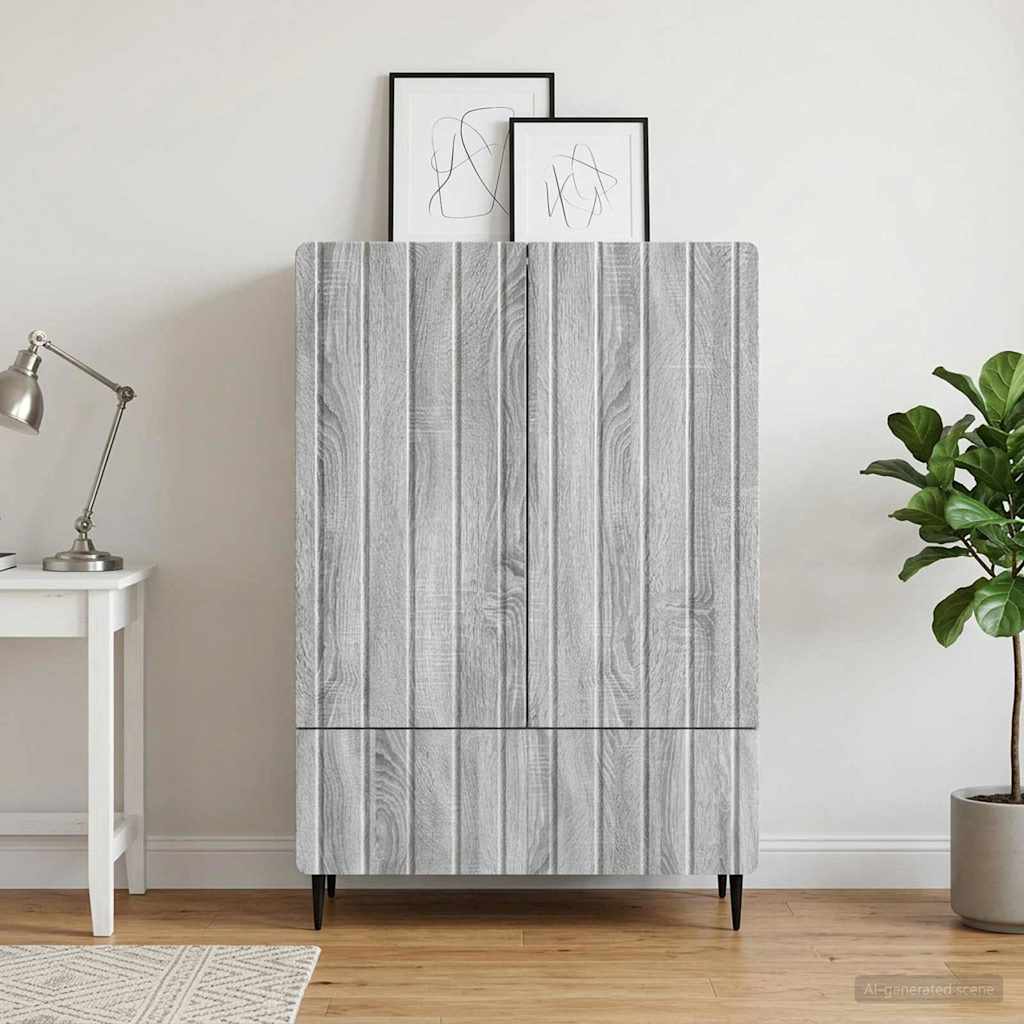 Sideboard Med Skuffe 66 X 34,5 X 97 Cm Konstrueret Træ - Variant 894441