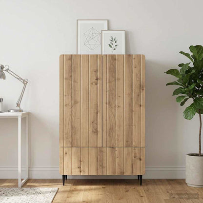 Sideboard Med Skuffe 66 X 34,5 X 97 Cm Konstrueret Træ - Variant 894444