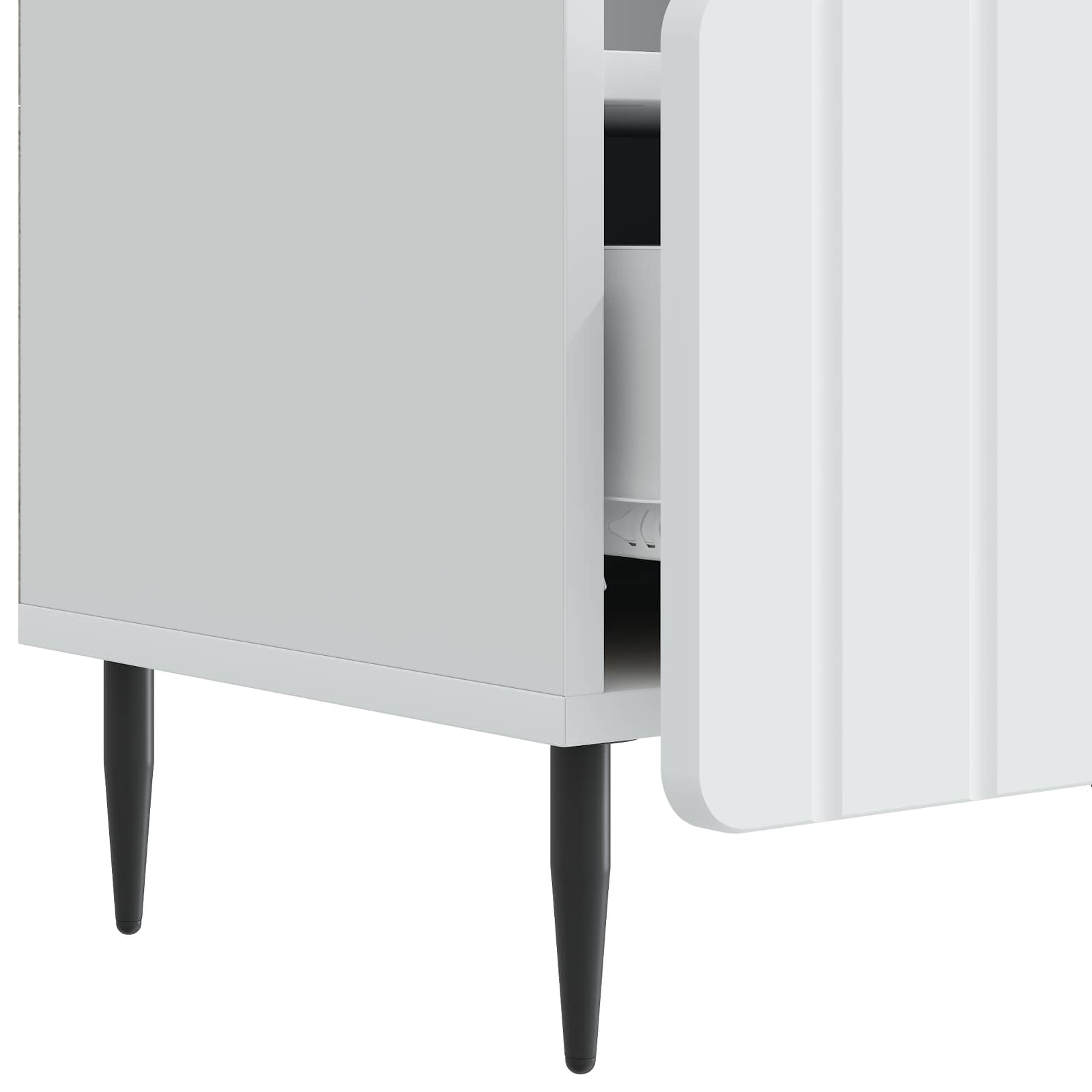 Tv-skab Med Skuffe 102 X 34,5 X 50 Cm Konstrueret Træ - Billede 8