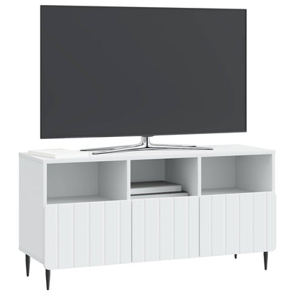 Tv-skab Med Skuffe 102 X 34,5 X 50 Cm Konstrueret Træ - Billede 3