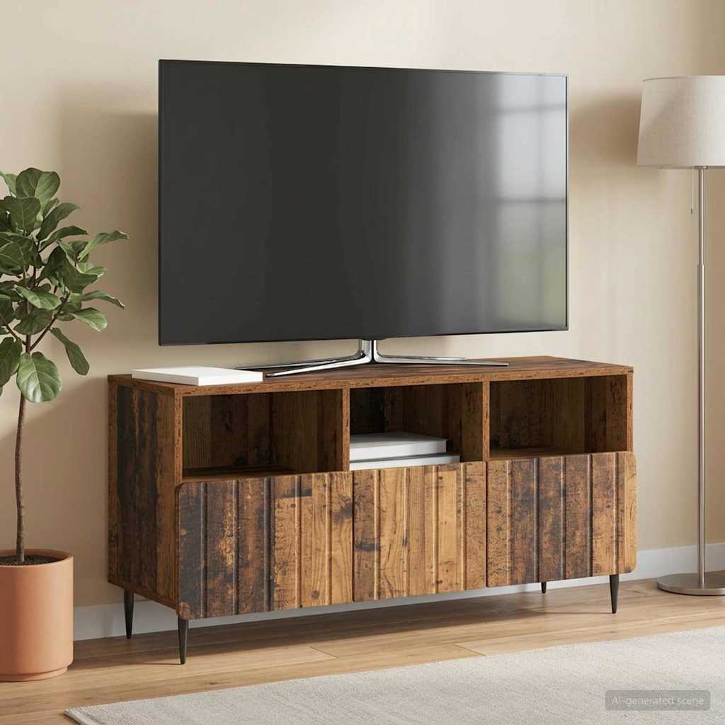 Tv-skab Med Skuffe 102 X 34,5 X 50 Cm Konstrueret Træ - Variant 894453