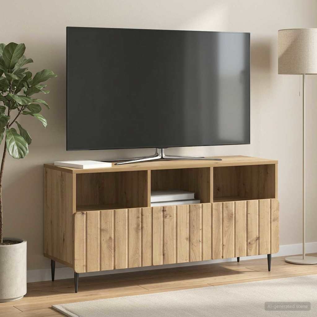 Tv-skab Med Skuffe 102 X 34,5 X 50 Cm Konstrueret Træ - Variant 894454