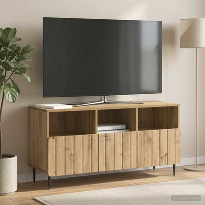 Tv-skab Med Skuffe 102 X 34,5 X 50 Cm Konstrueret Træ - Variant 894454