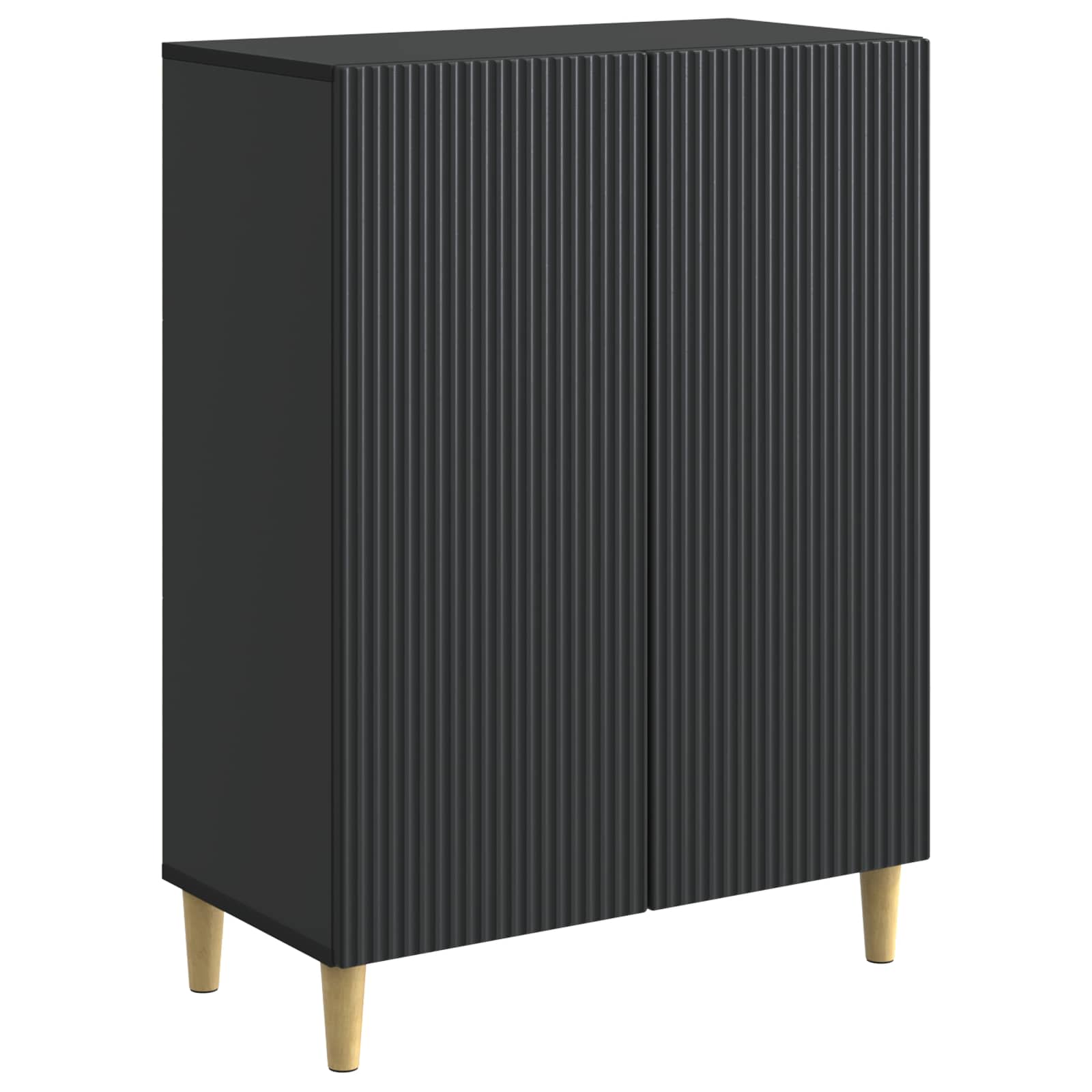 Sideboard 66 X 34,5 X 90 Cm Konstrueret Træ - Hovedbillede