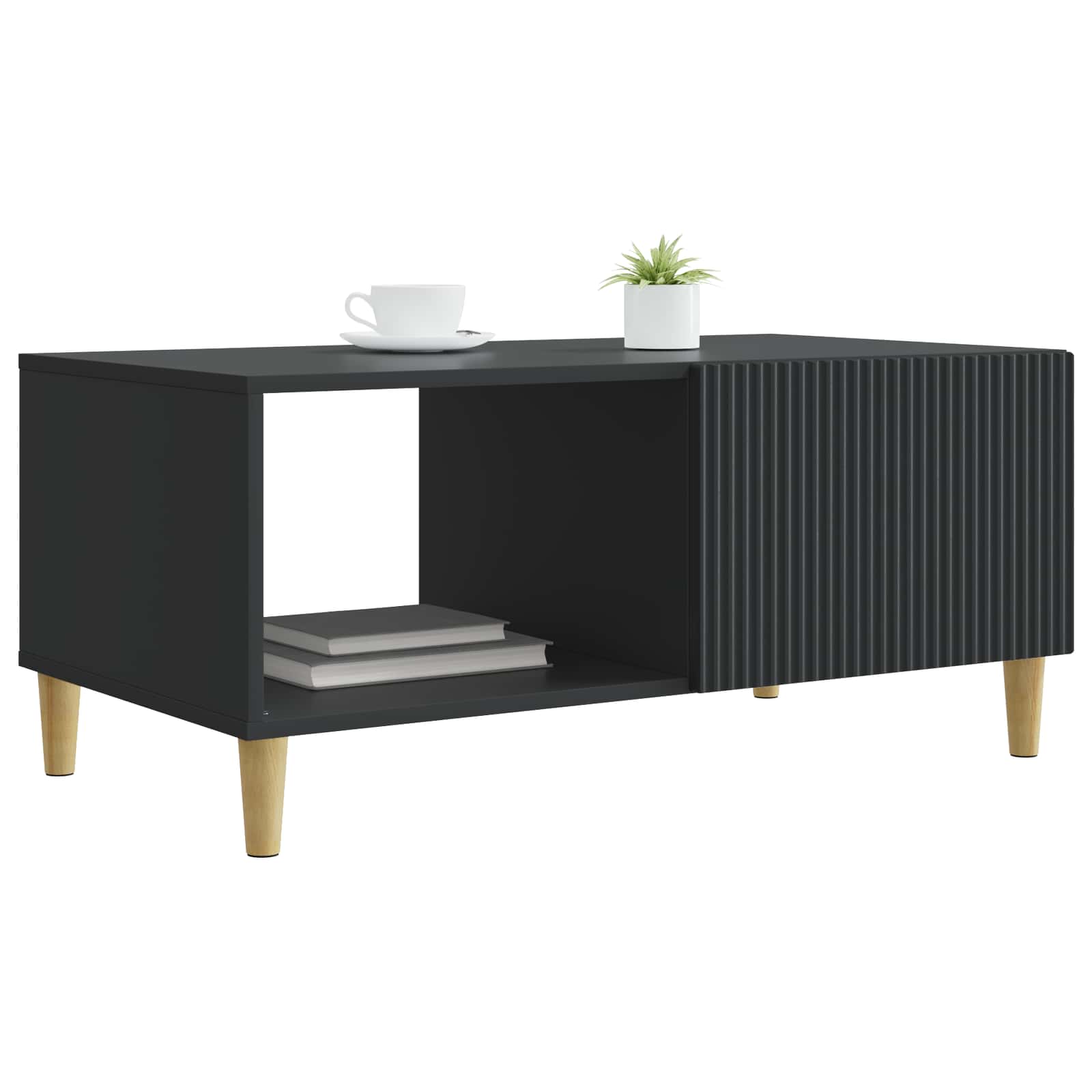 Sofabord 90 X 50 X 40 Cm Konstrueret Træ - Billede 2