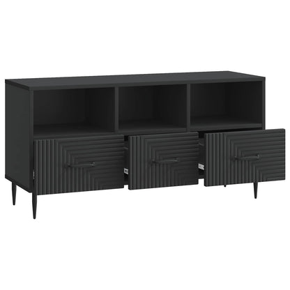 Tv-skab Med Skuffe 102 X 34,5 X 50 Cm Konstrueret Træ - Billede 3