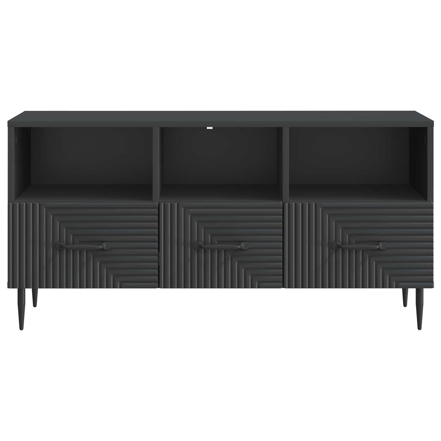 Tv-skab Med Skuffe 102 X 34,5 X 50 Cm Konstrueret Træ - Billede 4
