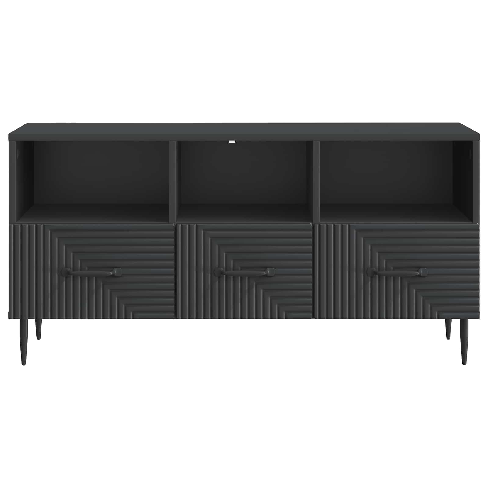 Tv-skab Med Skuffe 102 X 34,5 X 50 Cm Konstrueret Træ - Billede 4