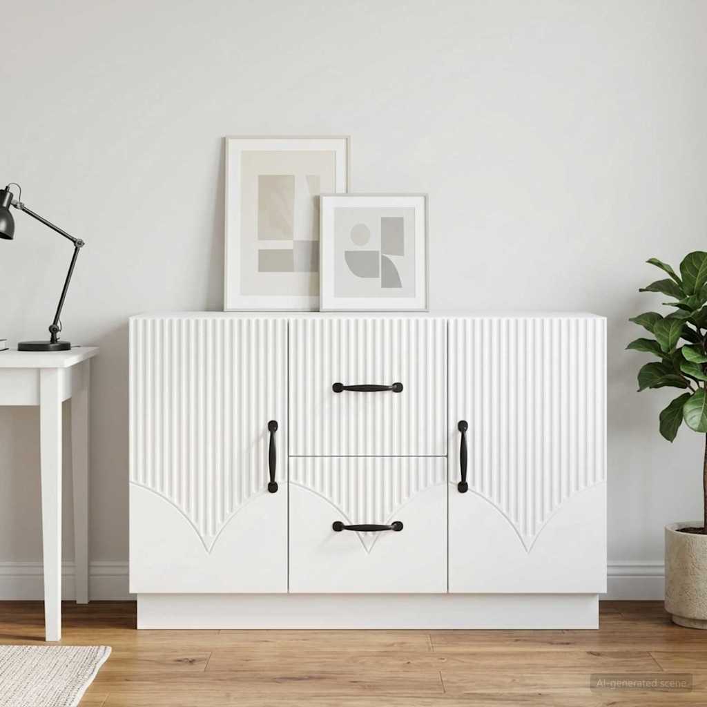 Sideboard Med Skuffe 89 X 34,5 X 57 Cm Konstrueret Træ - Billede 4