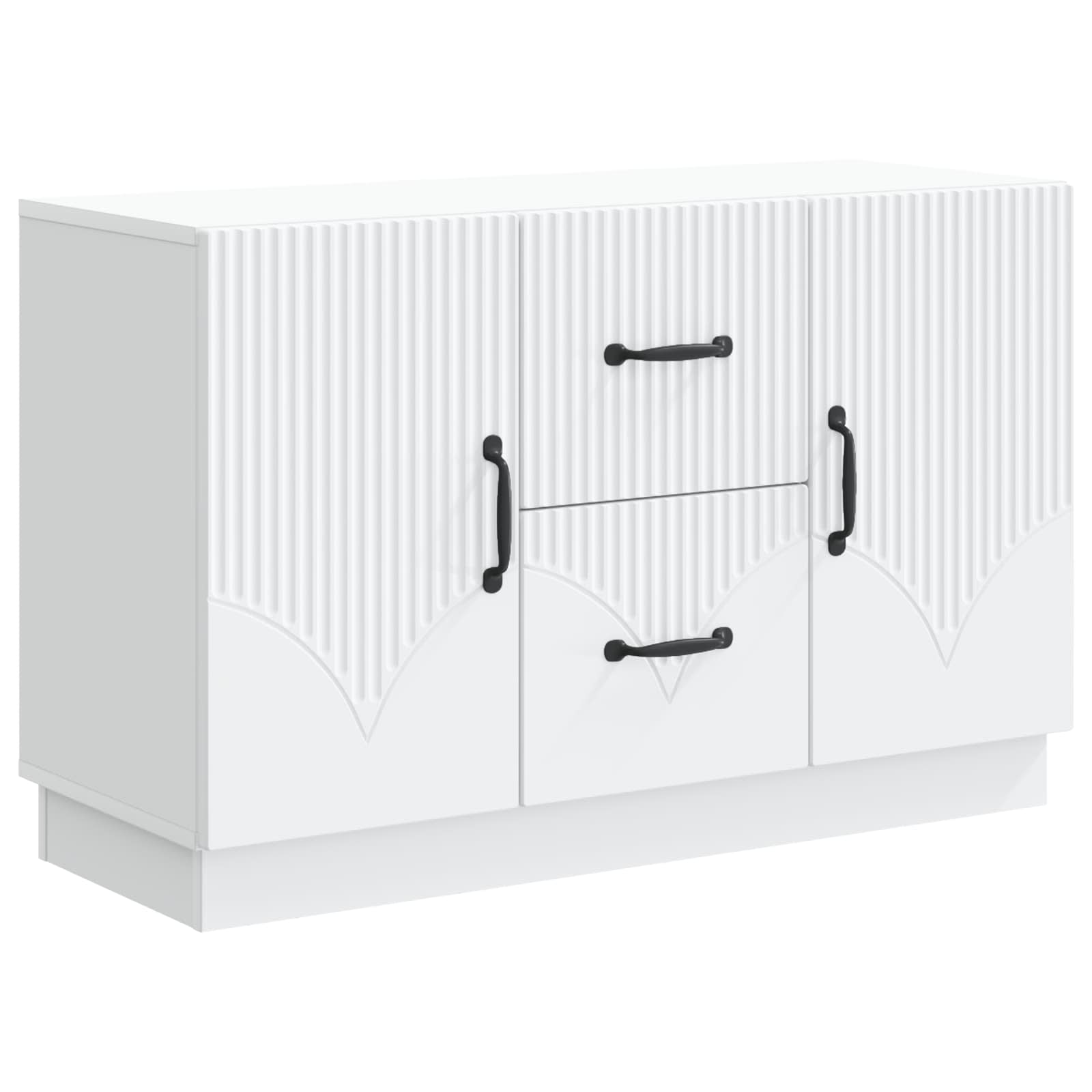 Sideboard Med Skuffe 89 X 34,5 X 57 Cm Konstrueret Træ - Billede 2