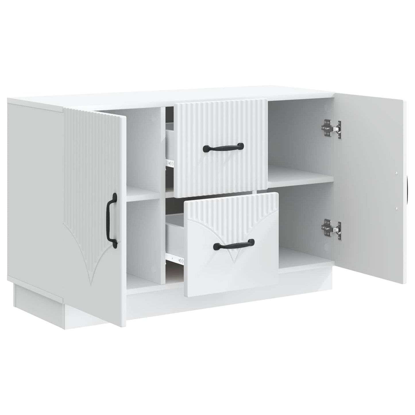 Sideboard Med Skuffe 89 X 34,5 X 57 Cm Konstrueret Træ - Billede 5