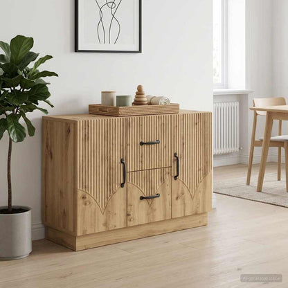 Sideboard Med Skuffe 89 X 34,5 X 57 Cm Konstrueret Træ - Variant 895354