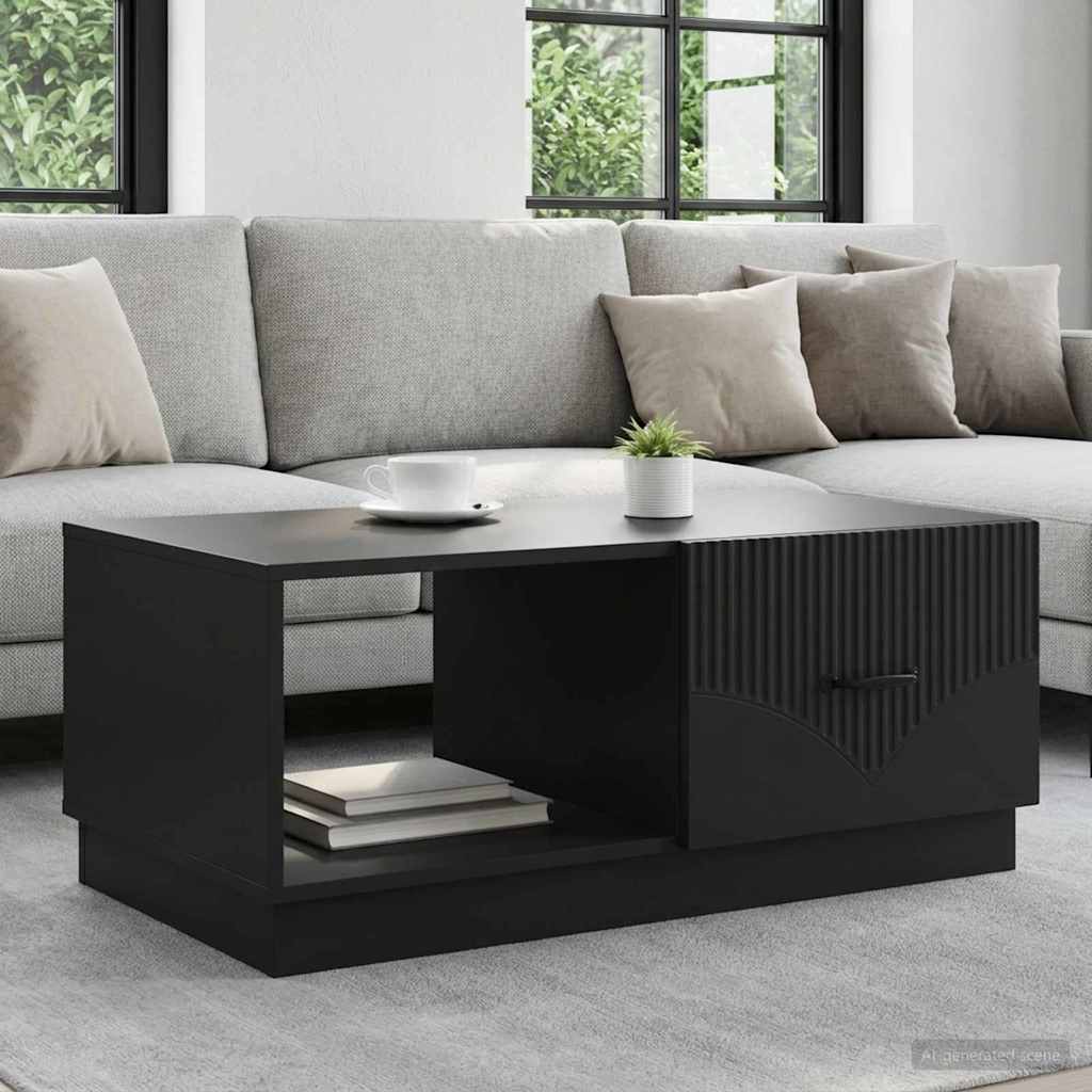 Sofabord 90 X 50 X 37 Cm Konstrueret Træ - Hovedbillede