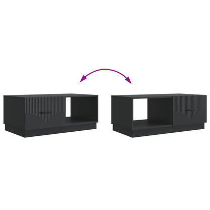 Sofabord 90 X 50 X 37 Cm Konstrueret Træ - Billede 10