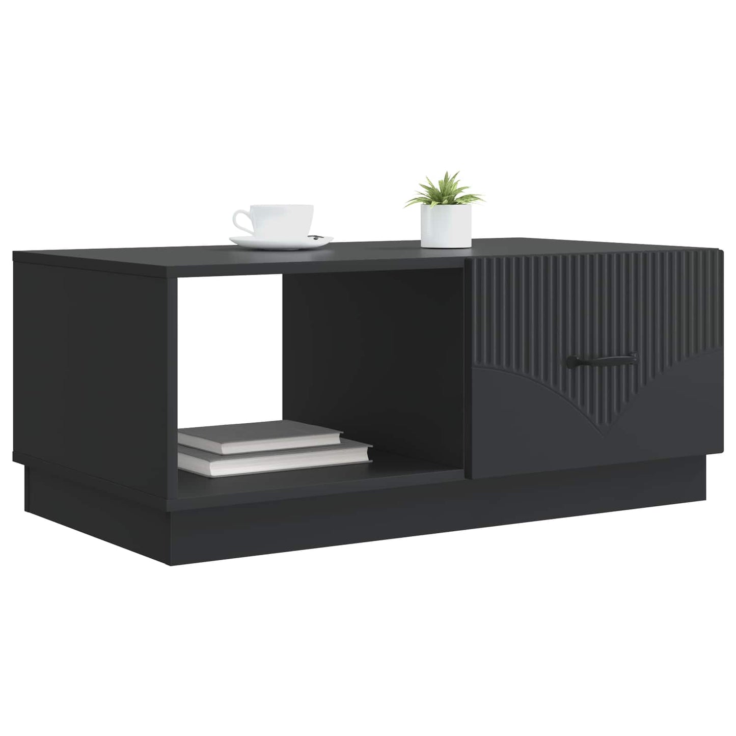 Sofabord 90 X 50 X 37 Cm Konstrueret Træ - Billede 3