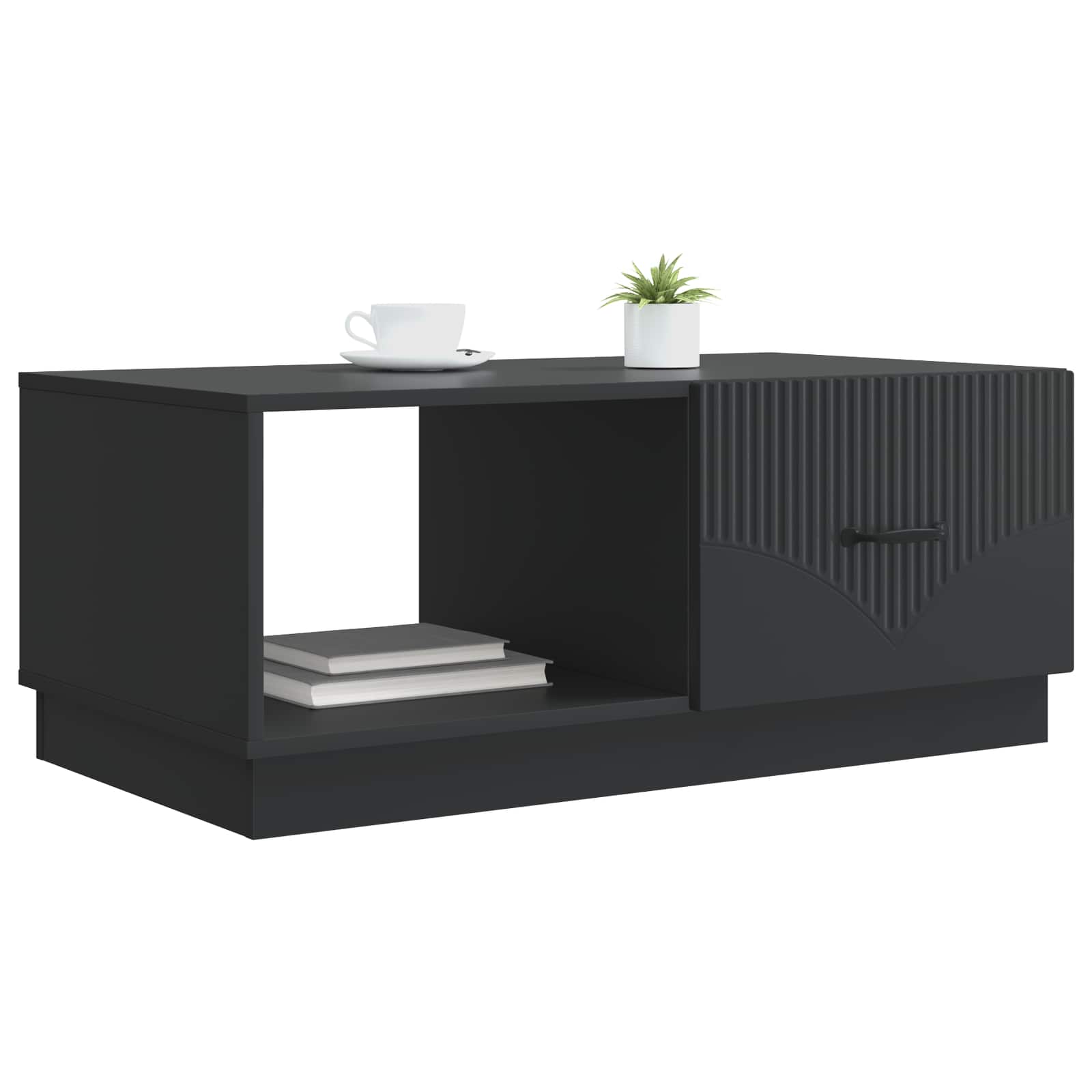 Sofabord 90 X 50 X 37 Cm Konstrueret Træ - Billede 3