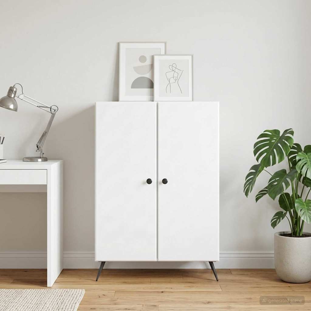 Sideboard 66 X 34,5 X 90 Cm Konstrueret Træ - Hovedbillede