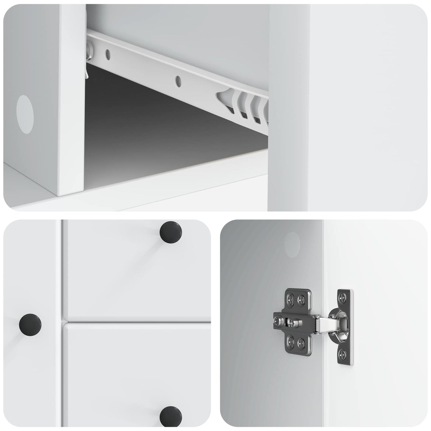 Sideboard Med Skuffe 89 X 34,5 X 60 Cm Konstrueret Træ - Billede 7