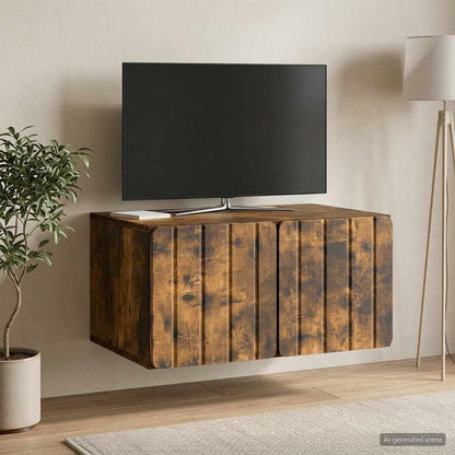 Væghængt Tv-skab Konstrueret Træ - Variant 898340