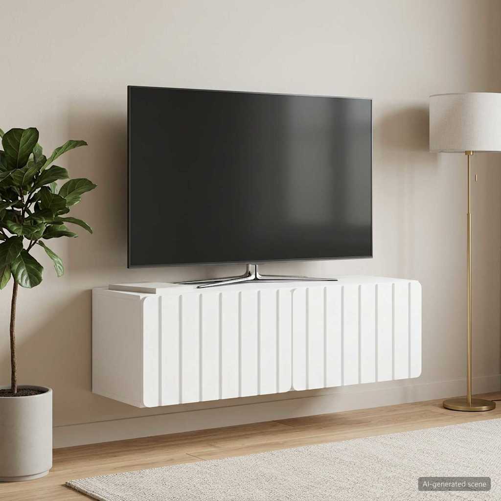 Væghængt Tv-skab Konstrueret Træ - Variant 898385